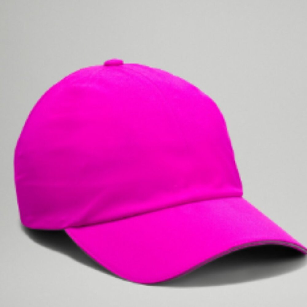 NWT lululemon fast n free HAT PINK PURPLE HIGHLIGHT BRAND NEW SOLD OUT ONE SIZE